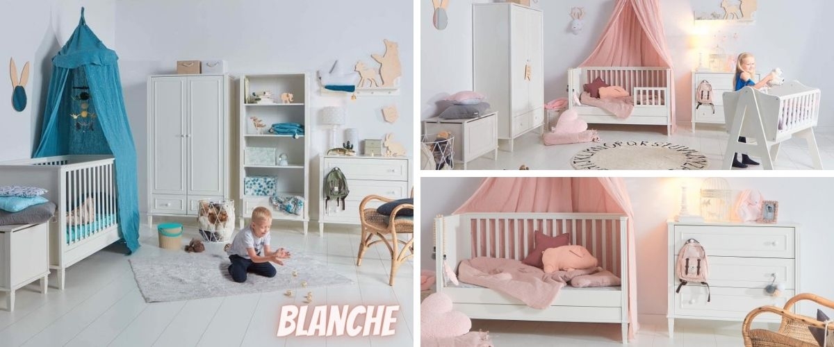 Stílusos fehér babaszoba - BLANCHE