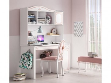 Íróasztal gyerekszobába – Selena Pink + Íróasztal felső - Selena Pink