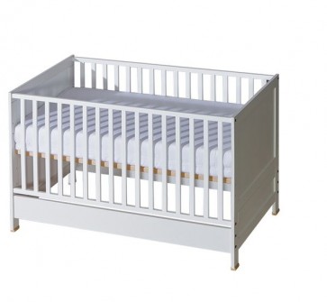 Babaágy 2 színben - Babystyle Basic - fehér