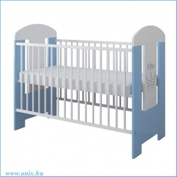 Babaágy (70x140), kék-fehér - Herceg