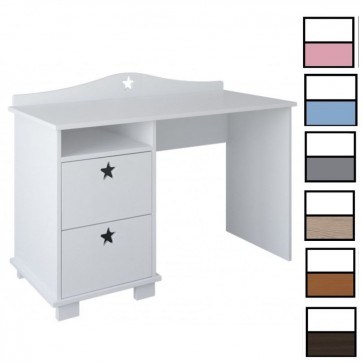 Hercegnő szekrény 2 ajtós 1 fiókos rózsaszín-fehér