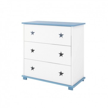 Hercegnő szekrény 2 ajtós 1 fiókos rózsaszín-fehér