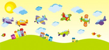 Bordűr - repülők 0,5 m2