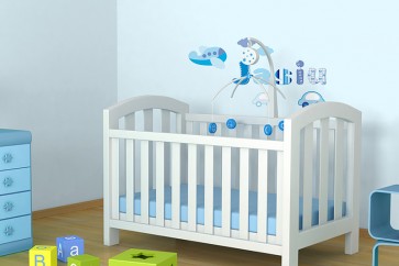 Betűk a gyermek nevével - minta Nr.09 sweet blue