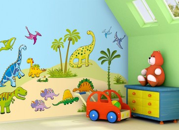 Matricák dínók - közepes készlet