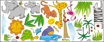 Matricák safari - kis készlet - 0,5 m2