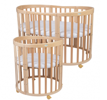 Hercegnő kiságy 60x120 cm ágyfiók nélkül rózsaszín-fehér