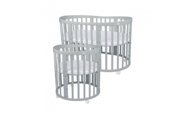 Hercegnő kiságy 60x120 cm ágyfiók nélkül rózsaszín-fehér