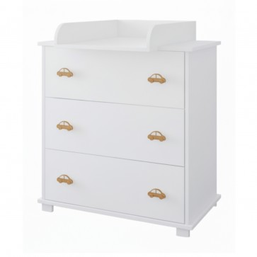 Hercegnő szekrény 2 ajtós 1 fiókos rózsaszín-fehér