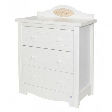 Hercegnő szekrény 2 ajtós 1 fiókos rózsaszín-fehér