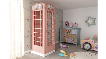 VITRIN ANGOL TELEFONFÜLKE RÓZSASZÍN 