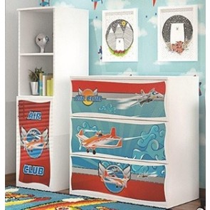 Repülős komód és könyvespolc szett – Lucky