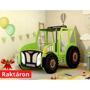 Traktor autóságy zöld - Ajándék matraccal! 
