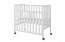 Pure Line 100x50 fehér babaágy lehajtható oldallal és co-sleeper funkcióval