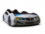 BMW Speedy-X Premium fehér sportautó-gyerekágy távirányítóval és hanghatásokkal