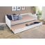Boston 90x200 kétszemélyes kihúzható ágy- fehér színben 