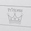 HERCEGNŐ háromfiókos pelenkázó komód rózsaszín koronás fogantyúkkal