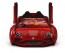 Autóságy Lamborgini formával – piros, nyitható ajtóval és bőrüléssel