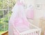 Hercegnős rózsaszín 5 részes babaágynemű szett baldachinnal – Little Princess kollekció