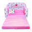 Hercegnős plüss nyitható gyerekkanapé ,ajándék párnával- Princess pink