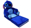 Babafotel plüsshuzattal Stitch Plüssfotel , nyitható fekvőfelülettel 